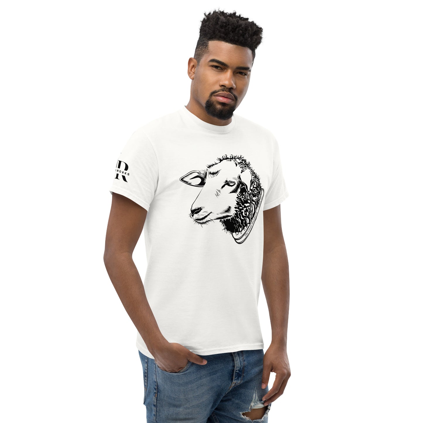 The Good Shepherd Men's classic tee W/Black Print