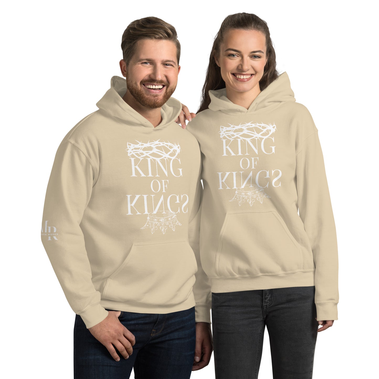 King Of kings Unisex Hoodie W/White Print