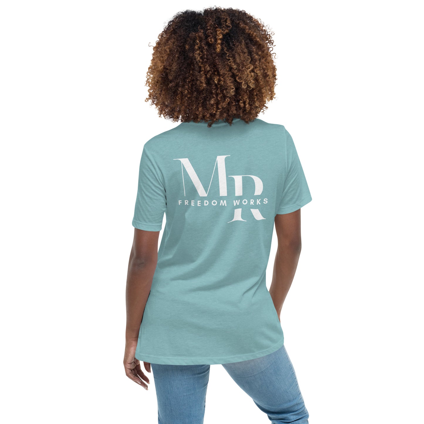 He Is Risen Women's Relaxed T-Shirt W/White Print