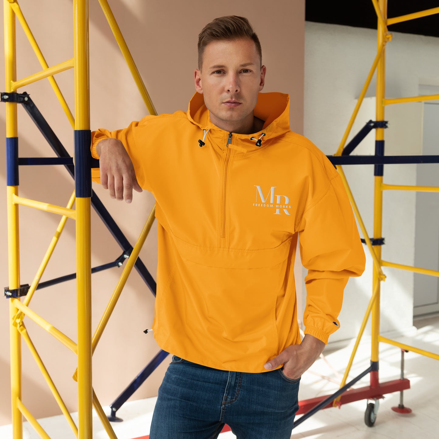 MR Freedom Works Embroidered Champion Packable Jacket