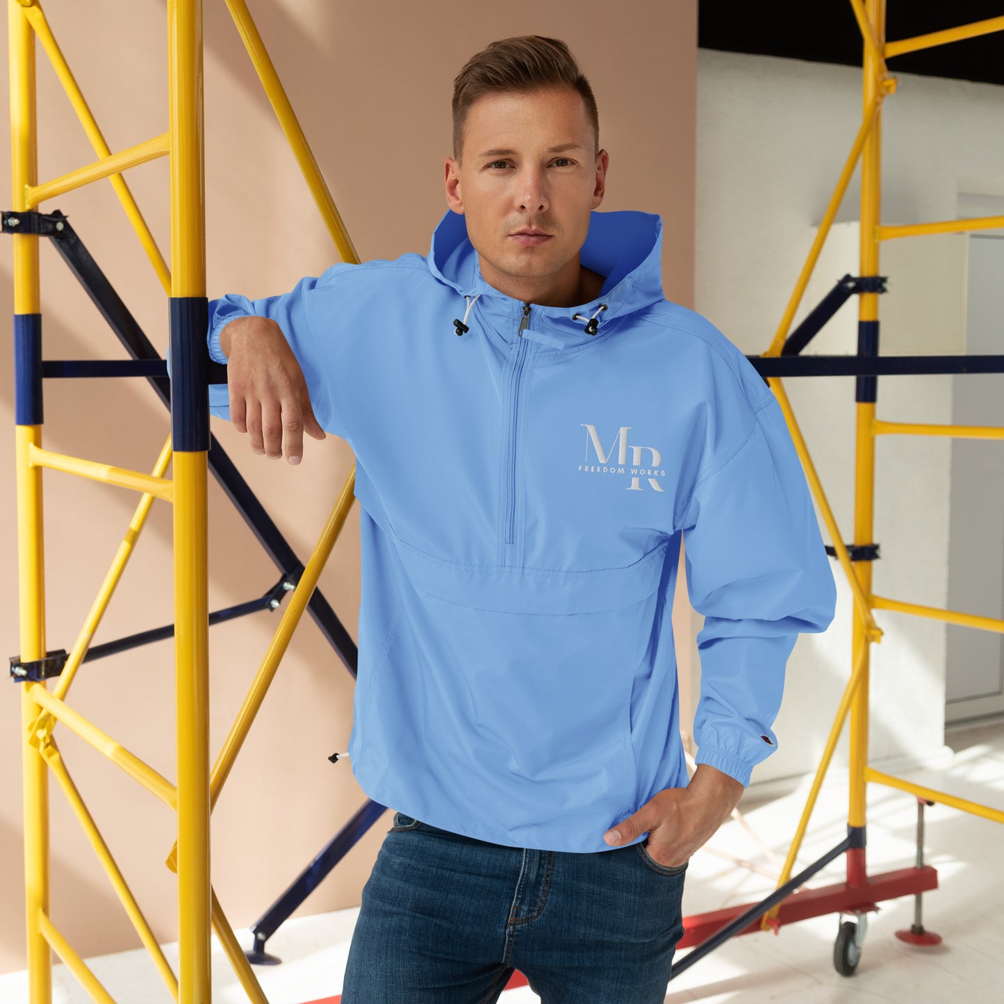 MR Freedom Works Embroidered Champion Packable Jacket