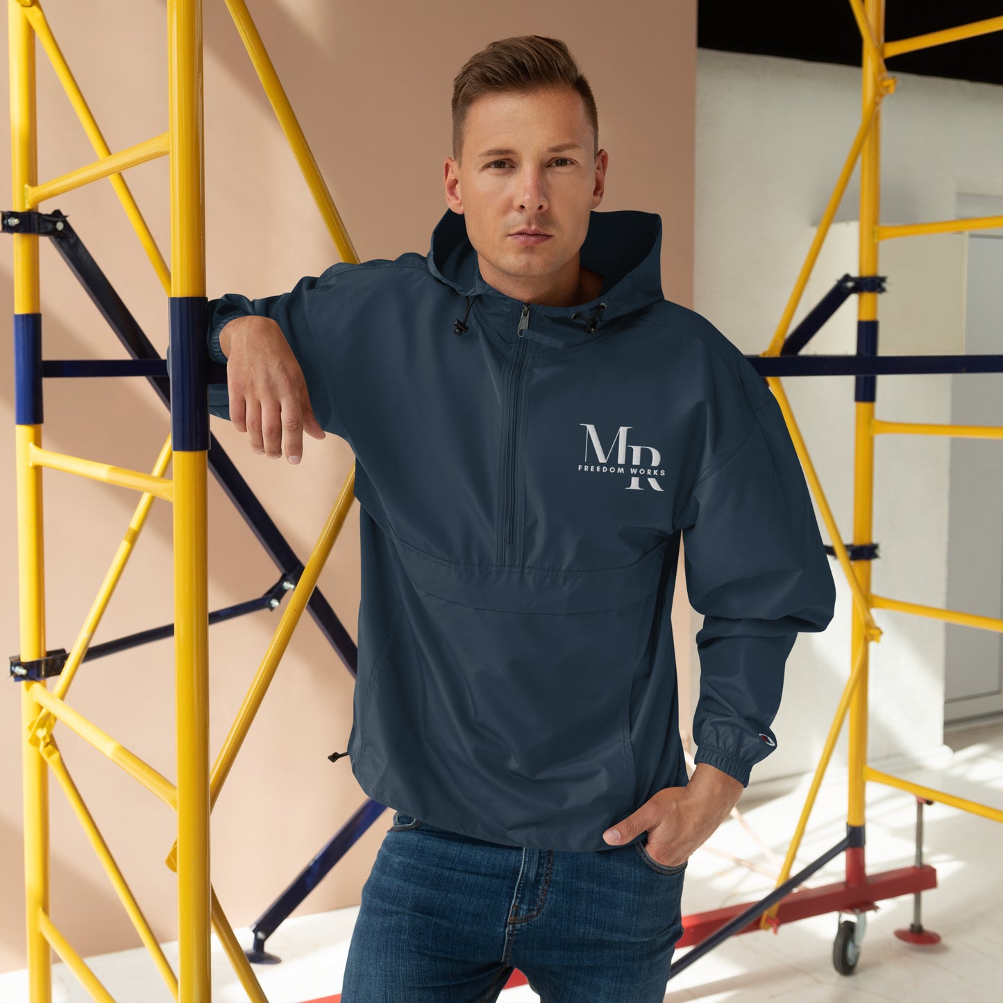 MR Freedom Works Embroidered Champion Packable Jacket
