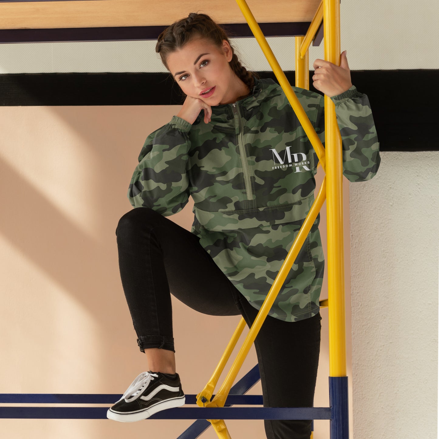MR Freedom Works Embroidered Champion Packable Jacket