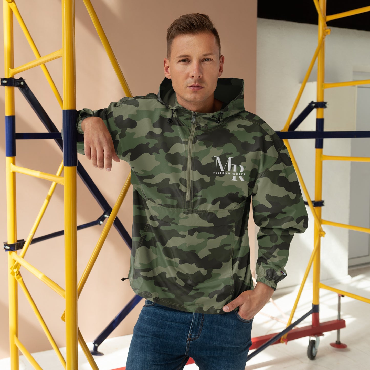 MR Freedom Works Embroidered Champion Packable Jacket