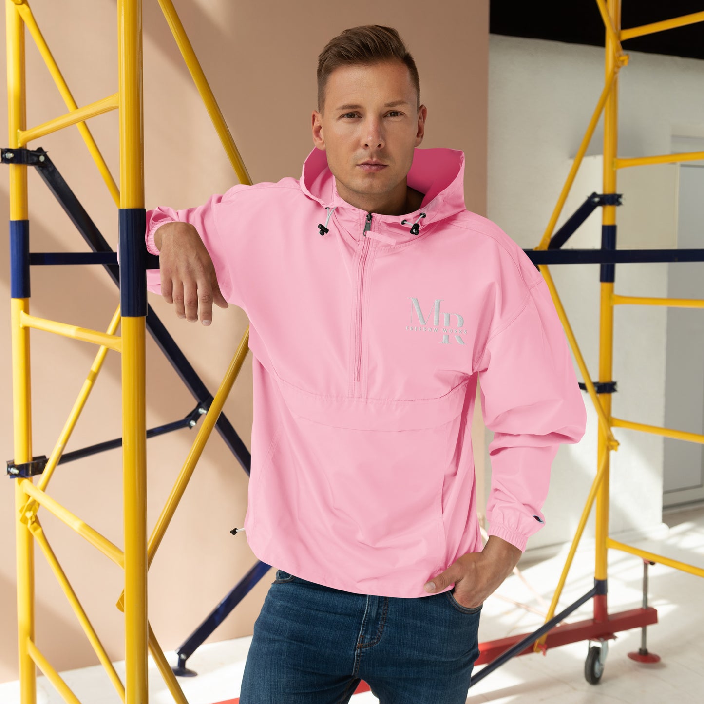 MR Freedom Works Embroidered Champion Packable Jacket