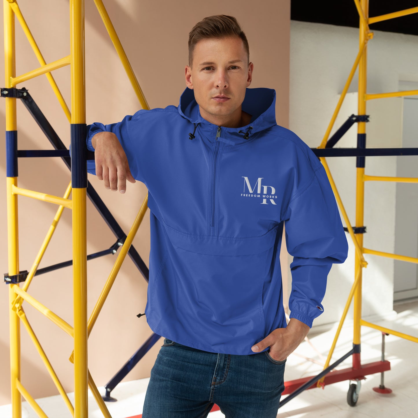 MR Freedom Works Embroidered Champion Packable Jacket