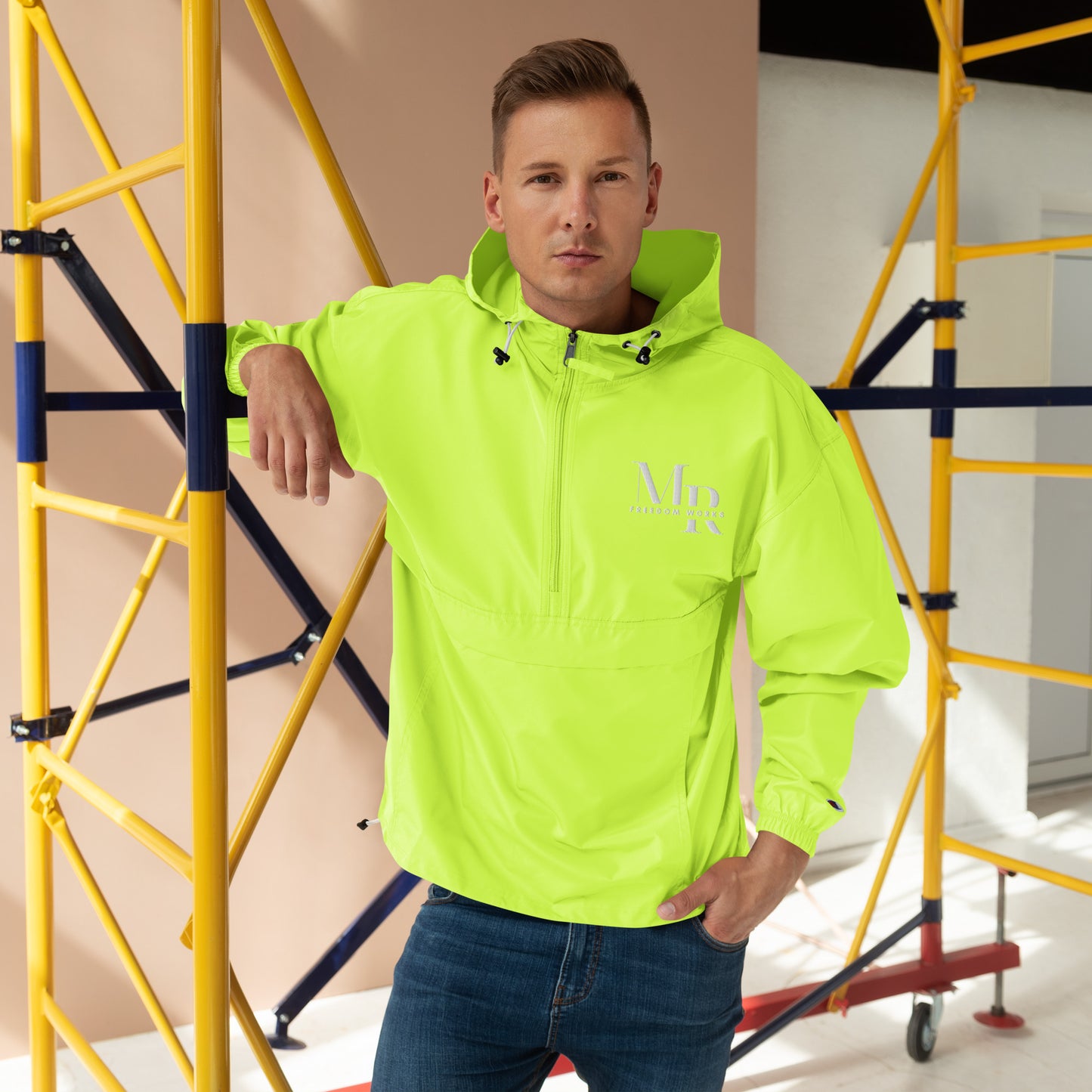 MR Freedom Works Embroidered Champion Packable Jacket
