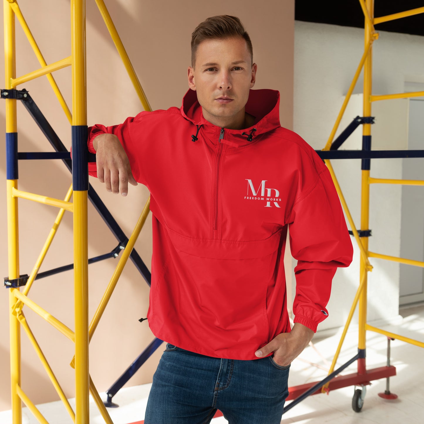 MR Freedom Works Embroidered Champion Packable Jacket