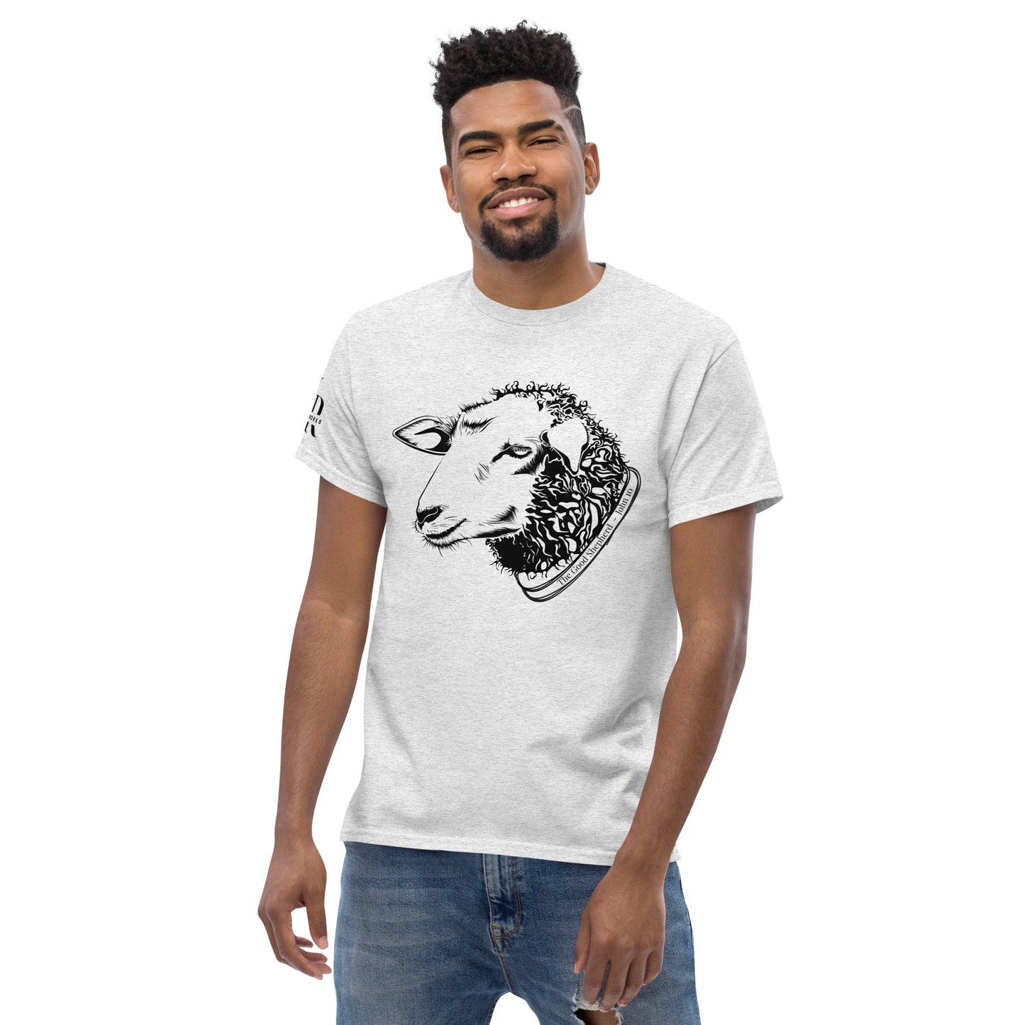 The Good Shepherd Men's classic tee W/Black Print