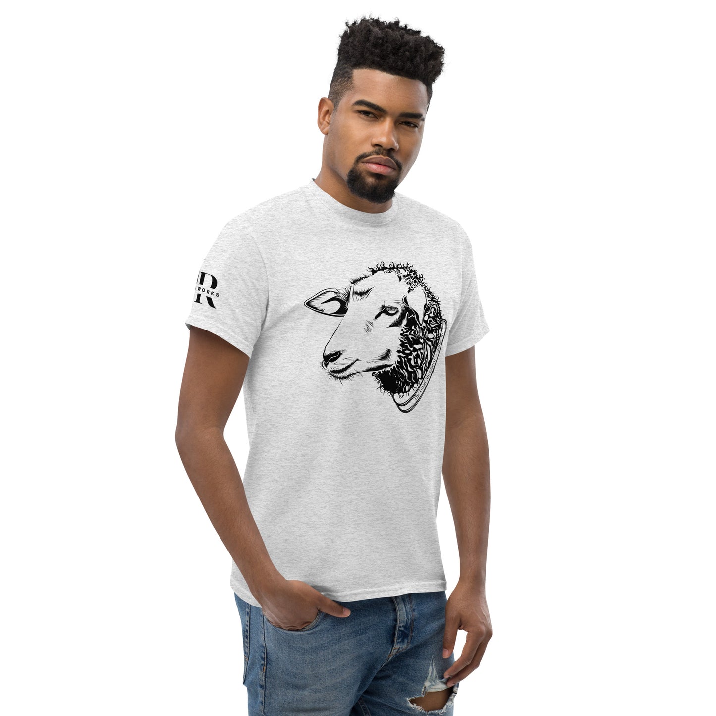 The Good Shepherd Men's classic tee W/Black Print
