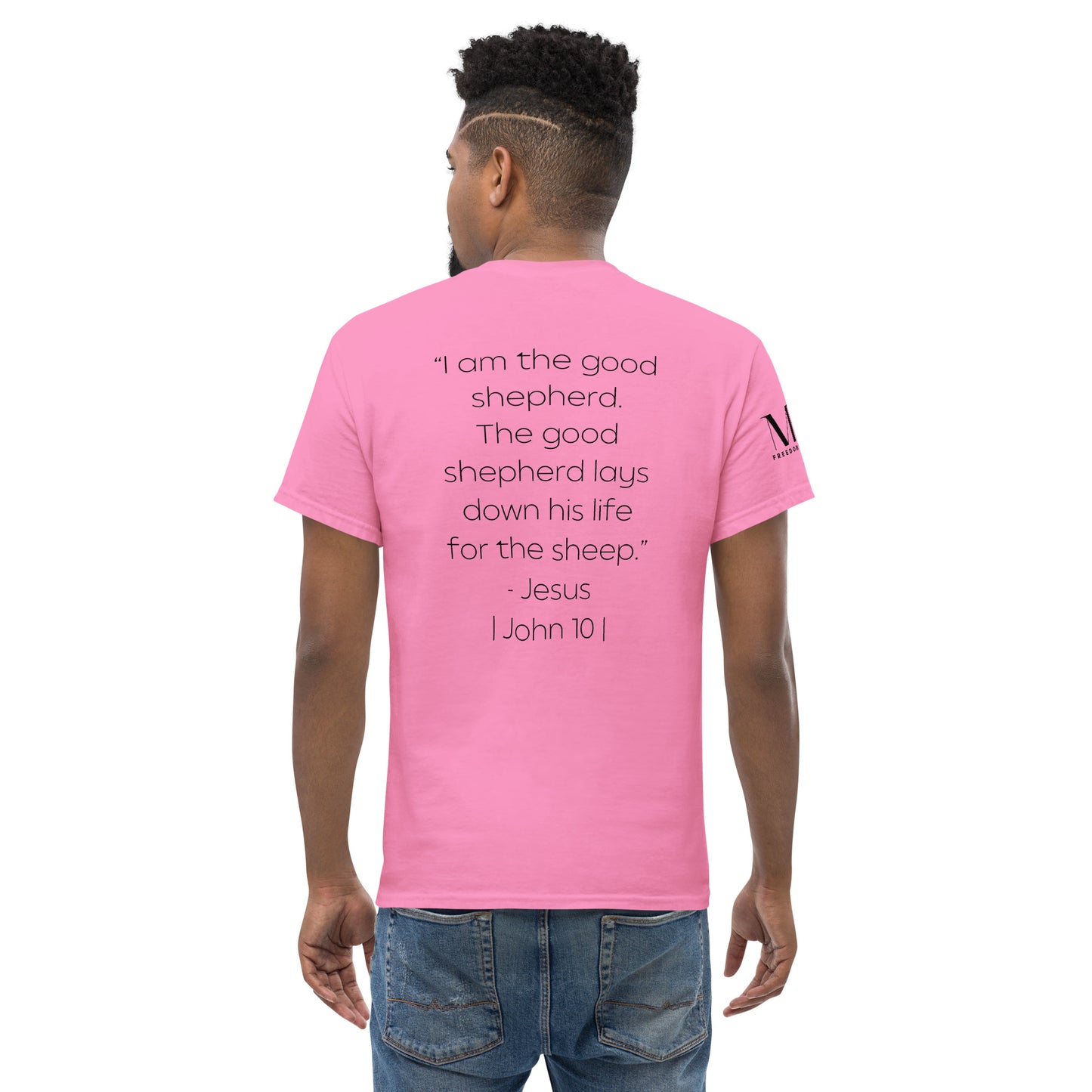 The Good Shepherd Men's classic tee W/Black Print