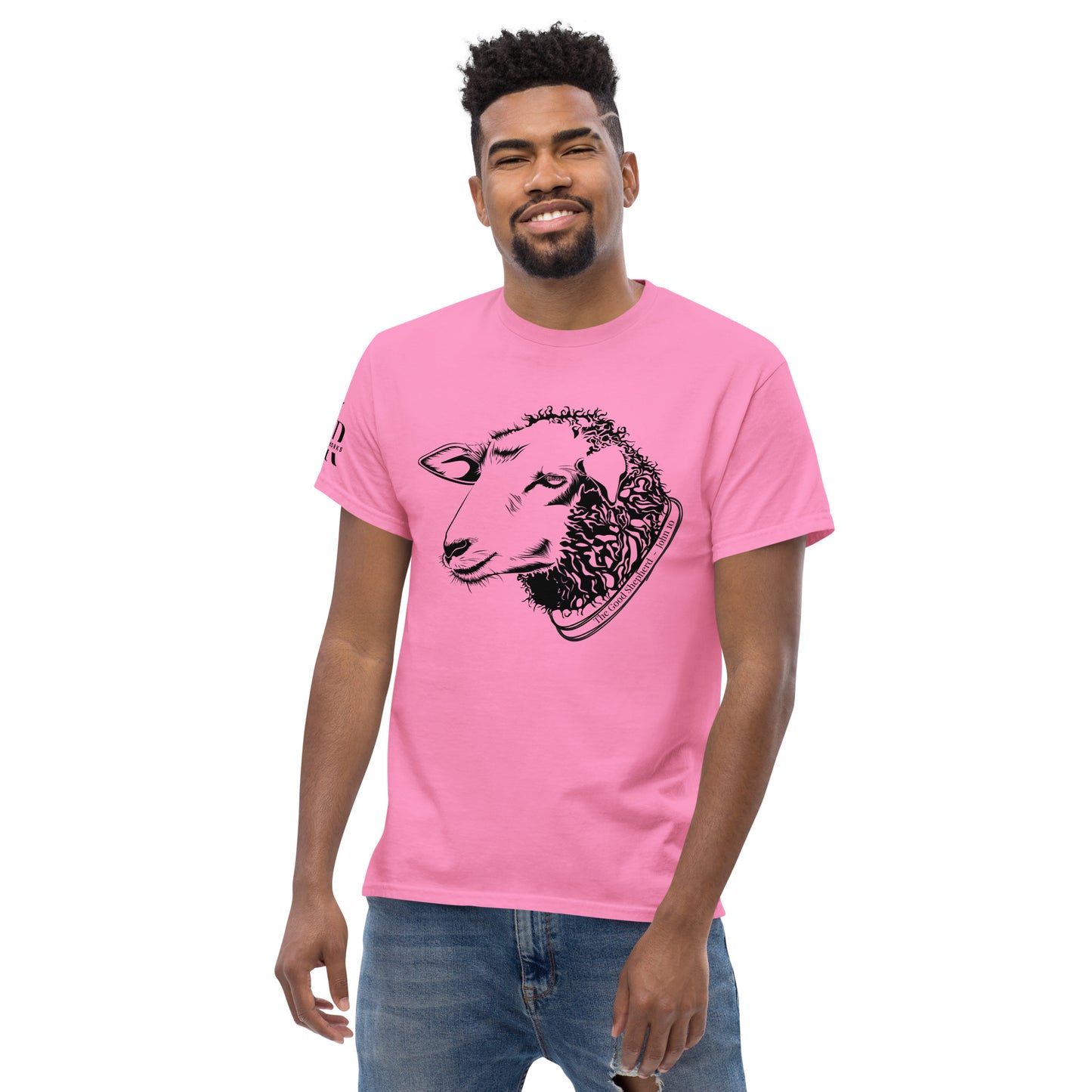 The Good Shepherd Men's classic tee W/Black Print