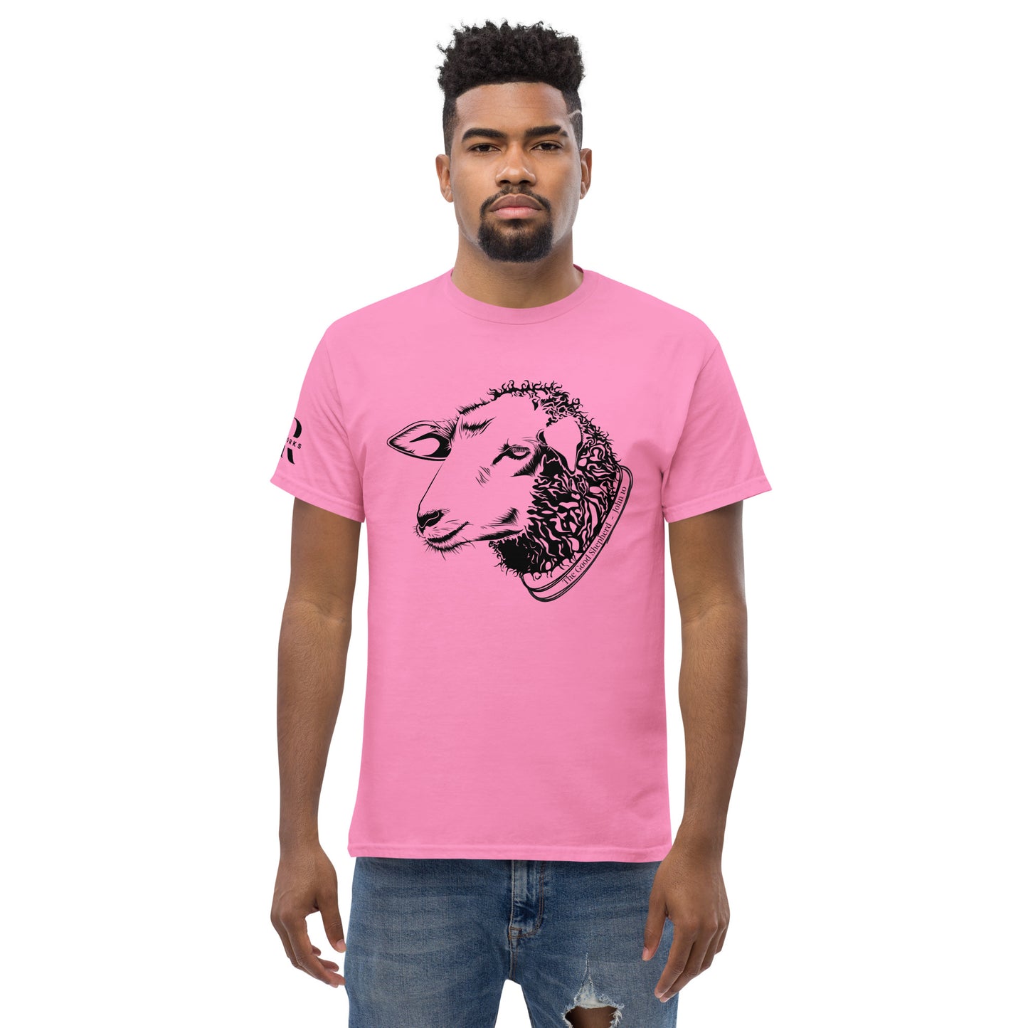The Good Shepherd Men's classic tee W/Black Print
