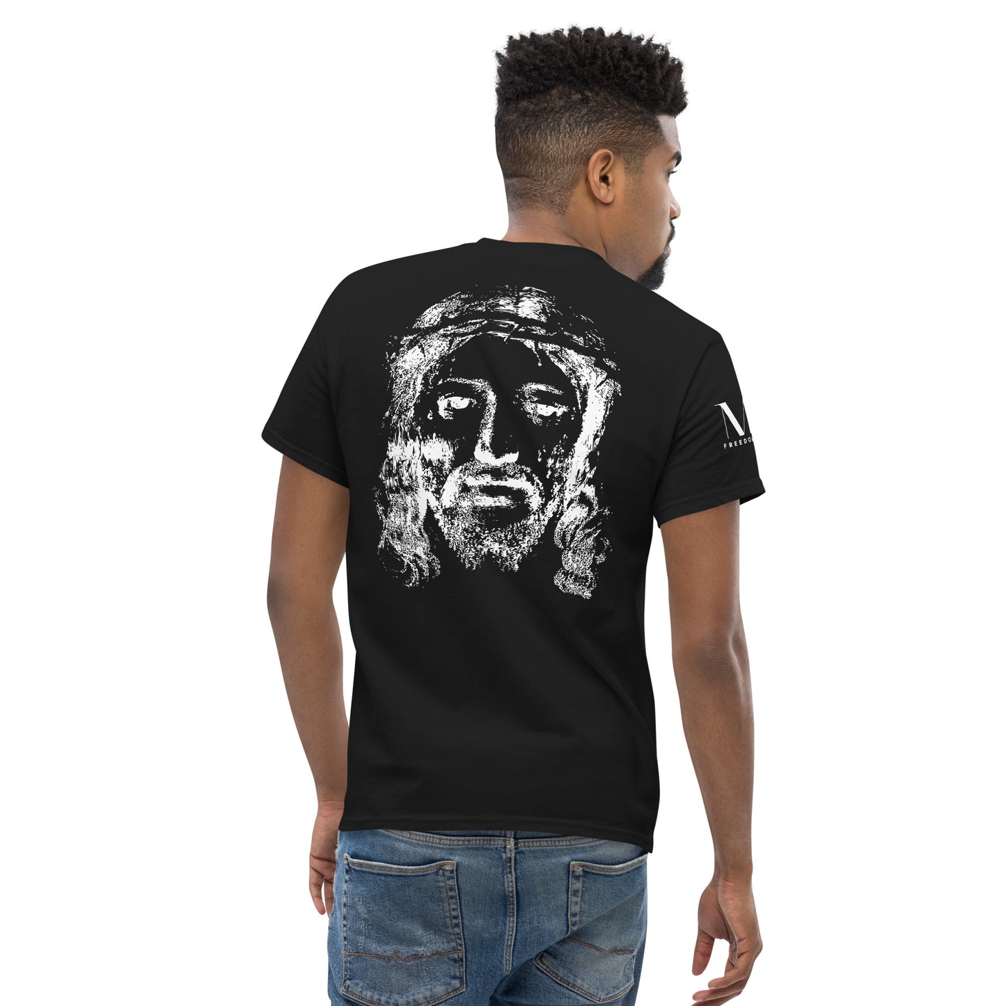 He's Got My Back Men's classic tee W/White Print