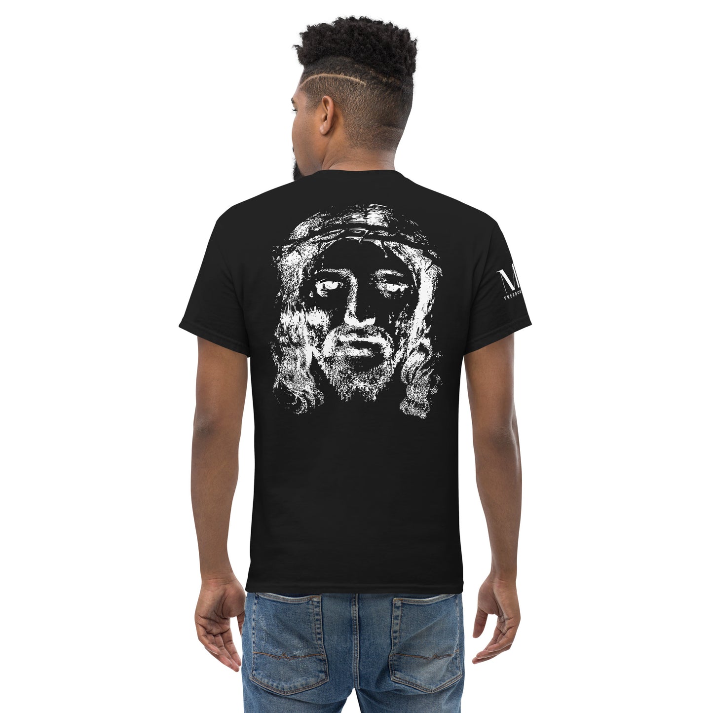 He's Got My Back Men's classic tee W/White Print