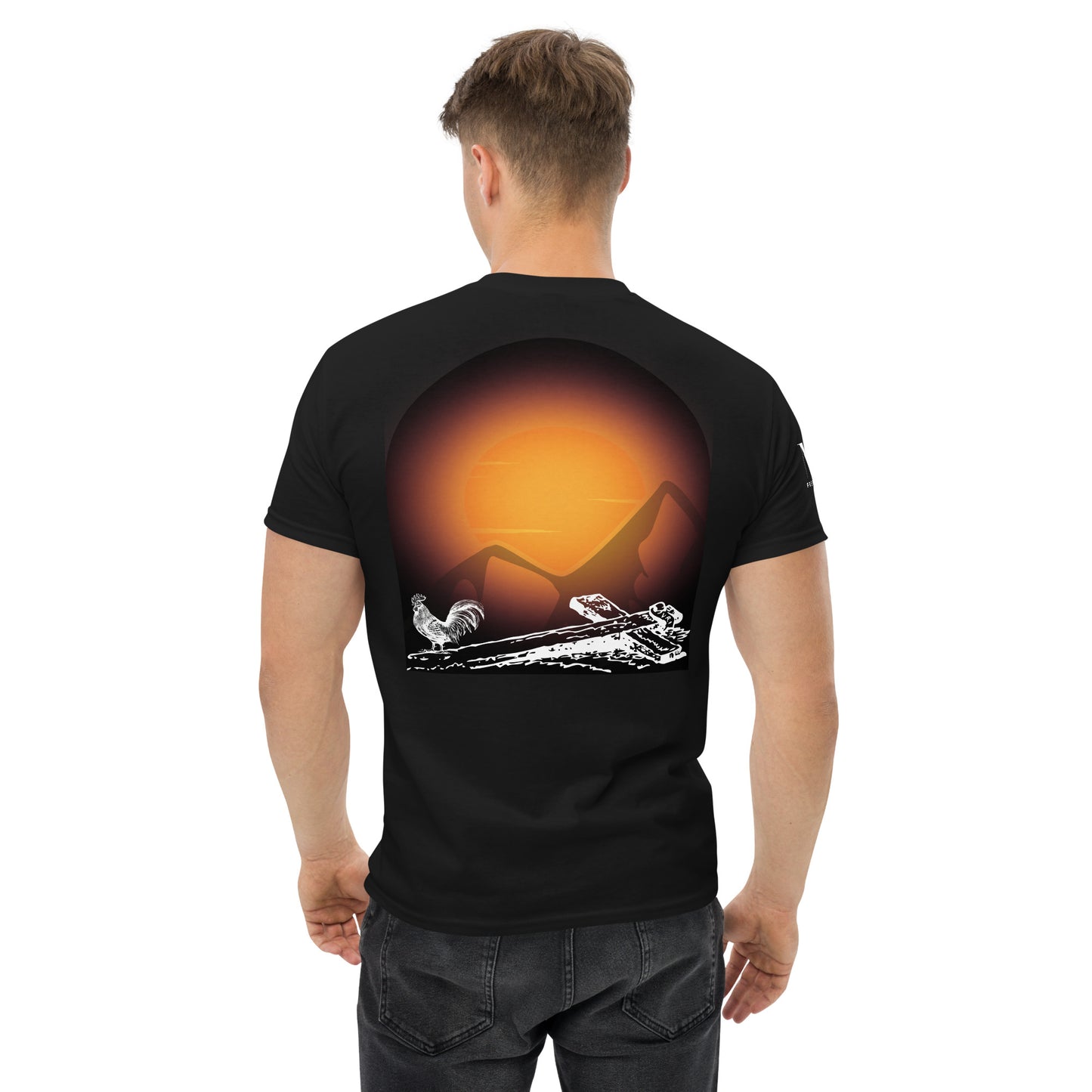 Jesus Died For You Men's classic tee W/White Print