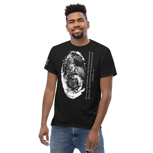 Fearfully And Wonderfully Made Men's classic tee W/White Print