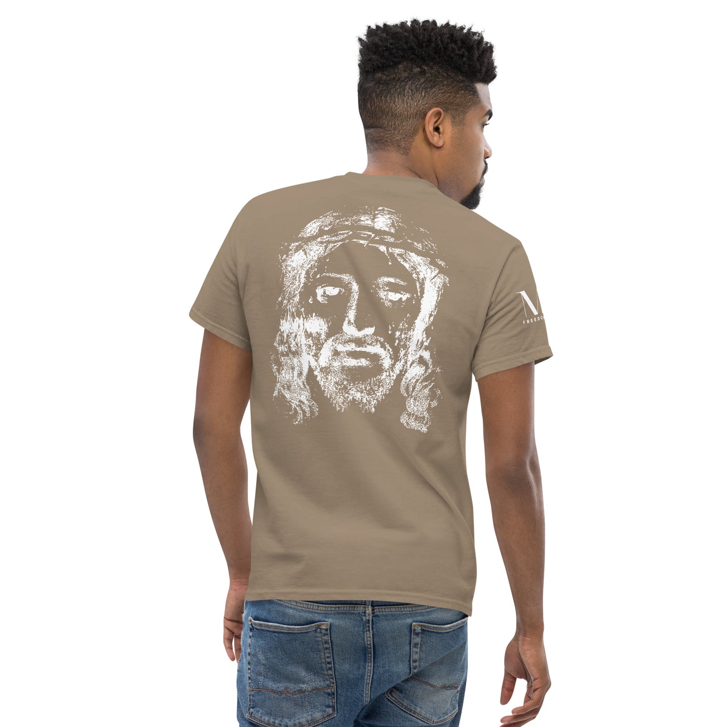 He's Got My Back Men's classic tee W/White Print