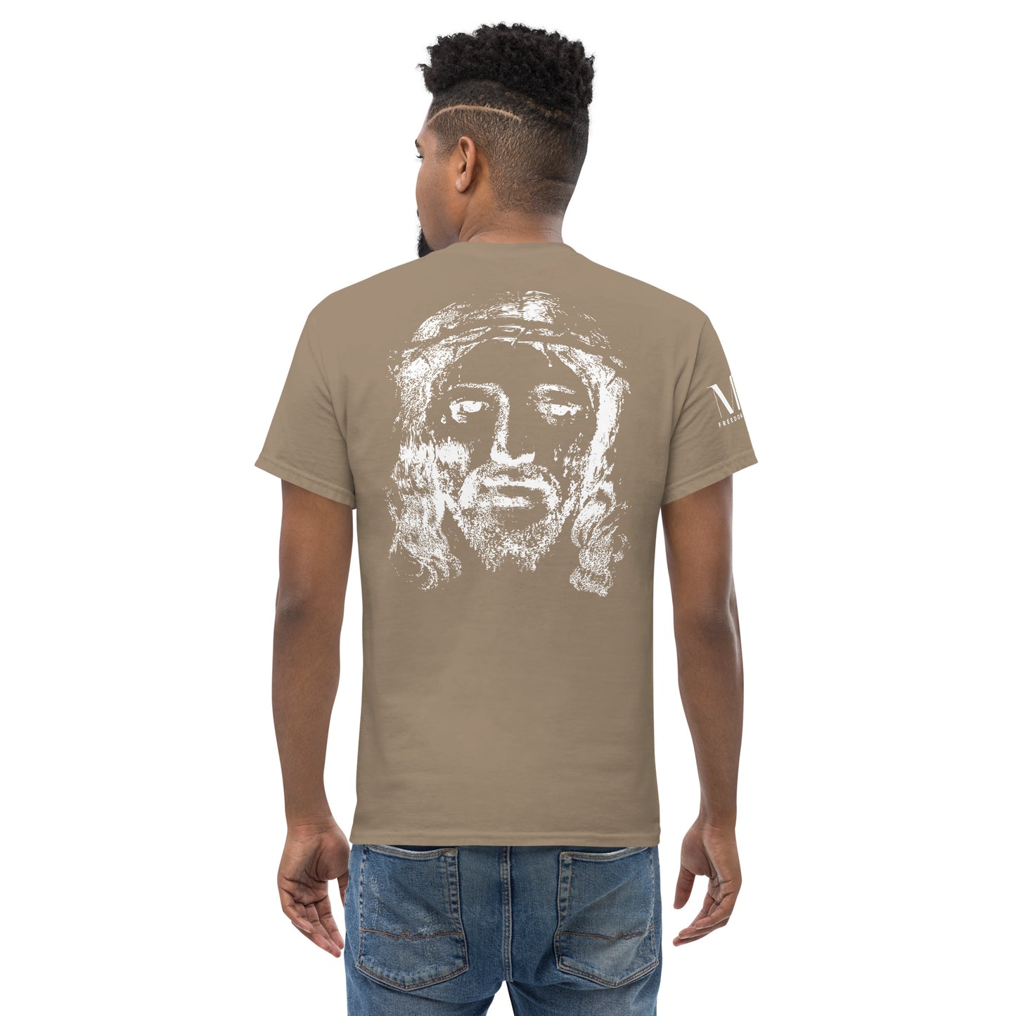 He's Got My Back Men's classic tee W/White Print