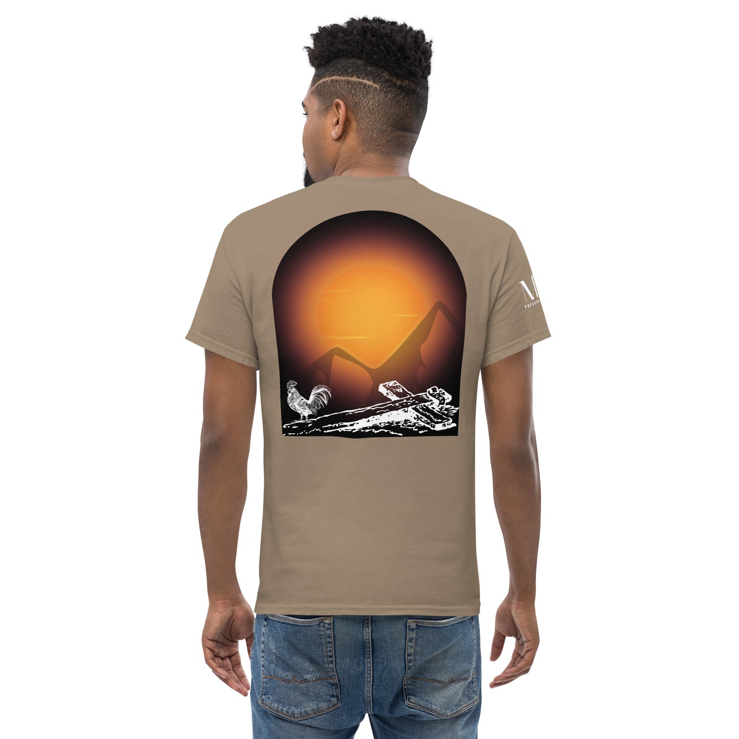 Jesus Died For You Men's classic tee W/White Print