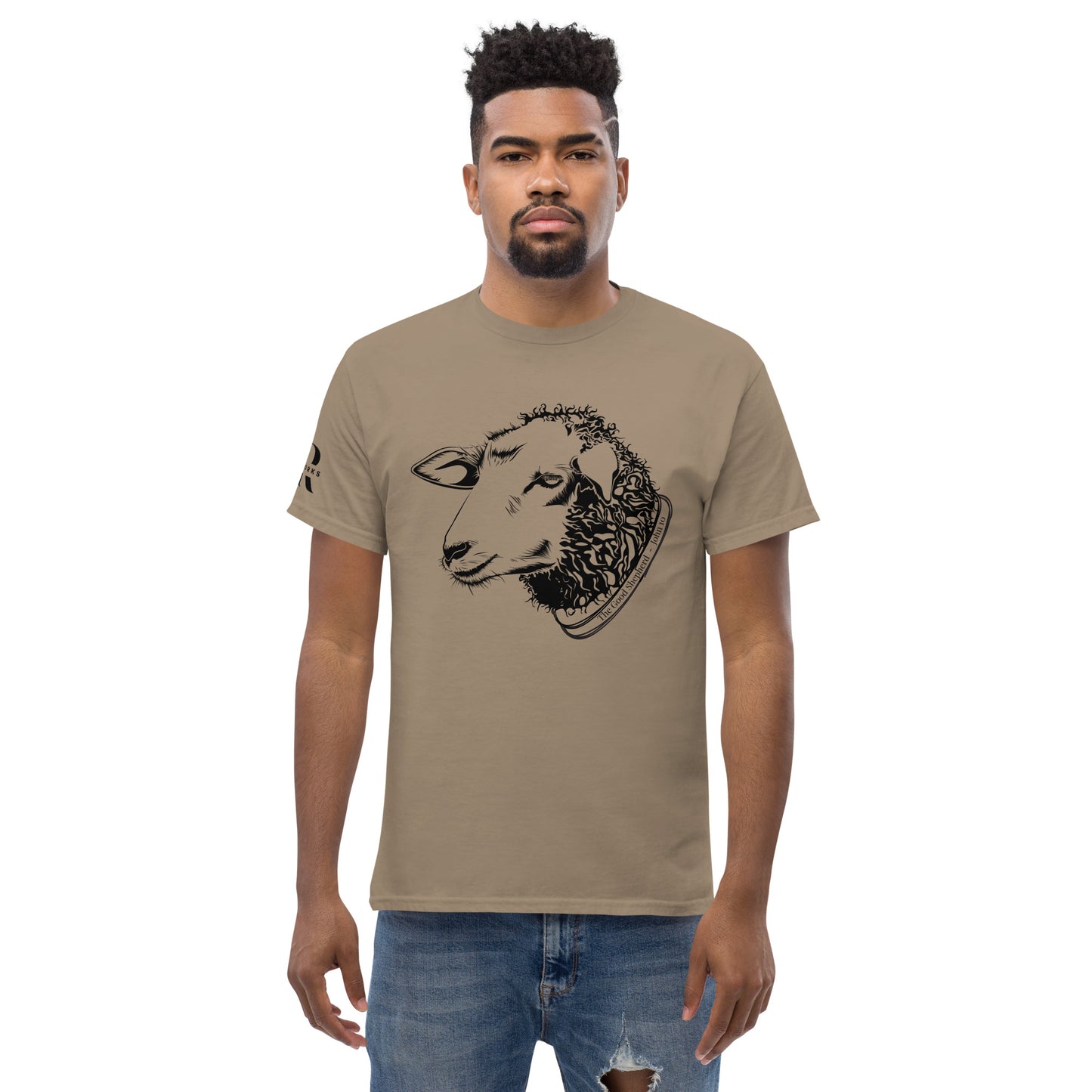 The Good Shepherd Men's classic tee W/Black Print