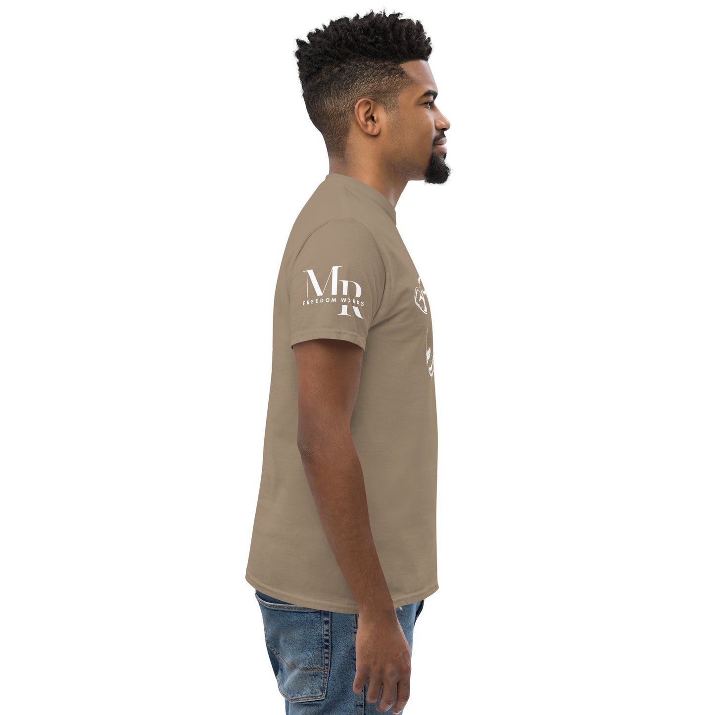 The Good Shepherd Men's classic tee W/White Print