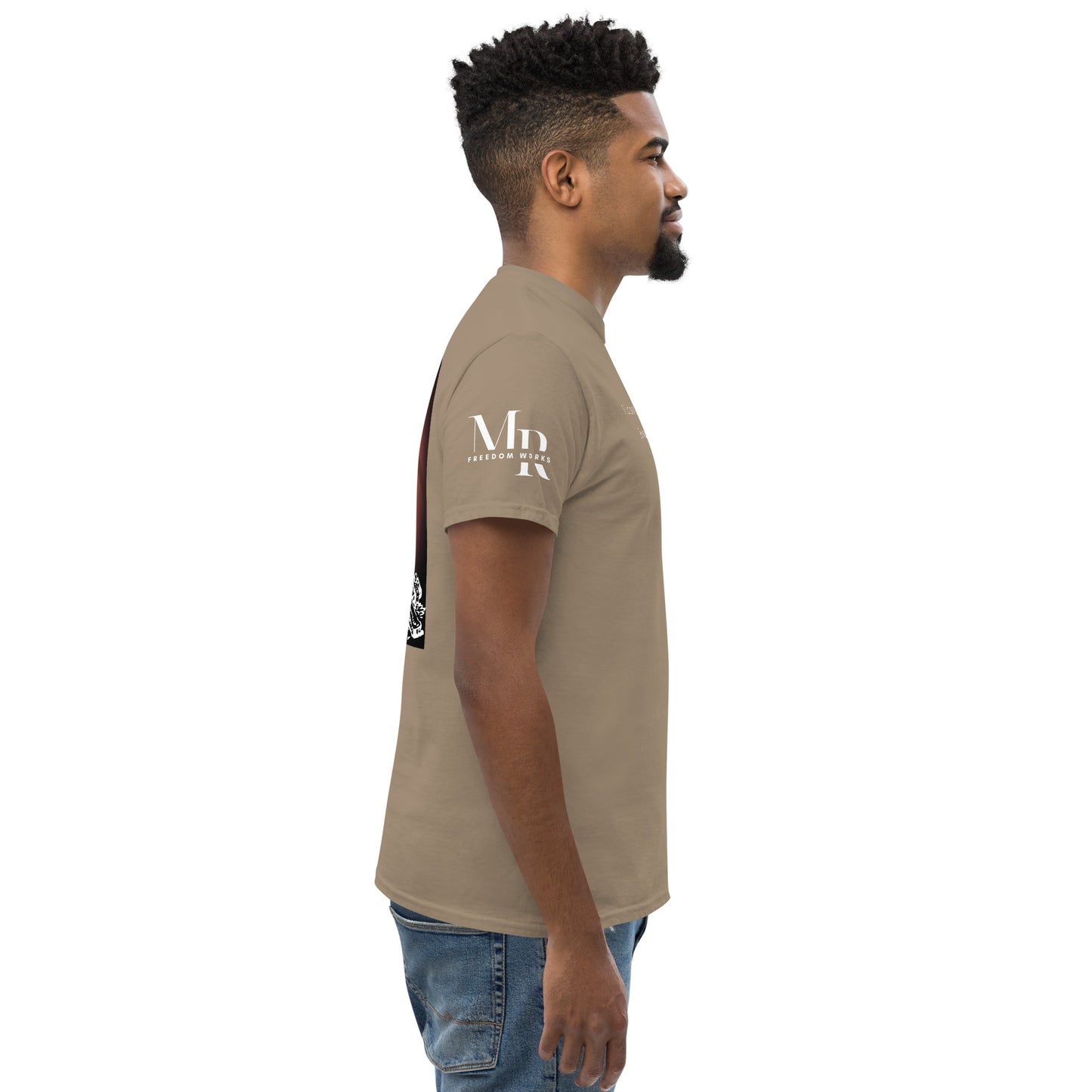 Jesus Died For You Men's classic tee W/White Print
