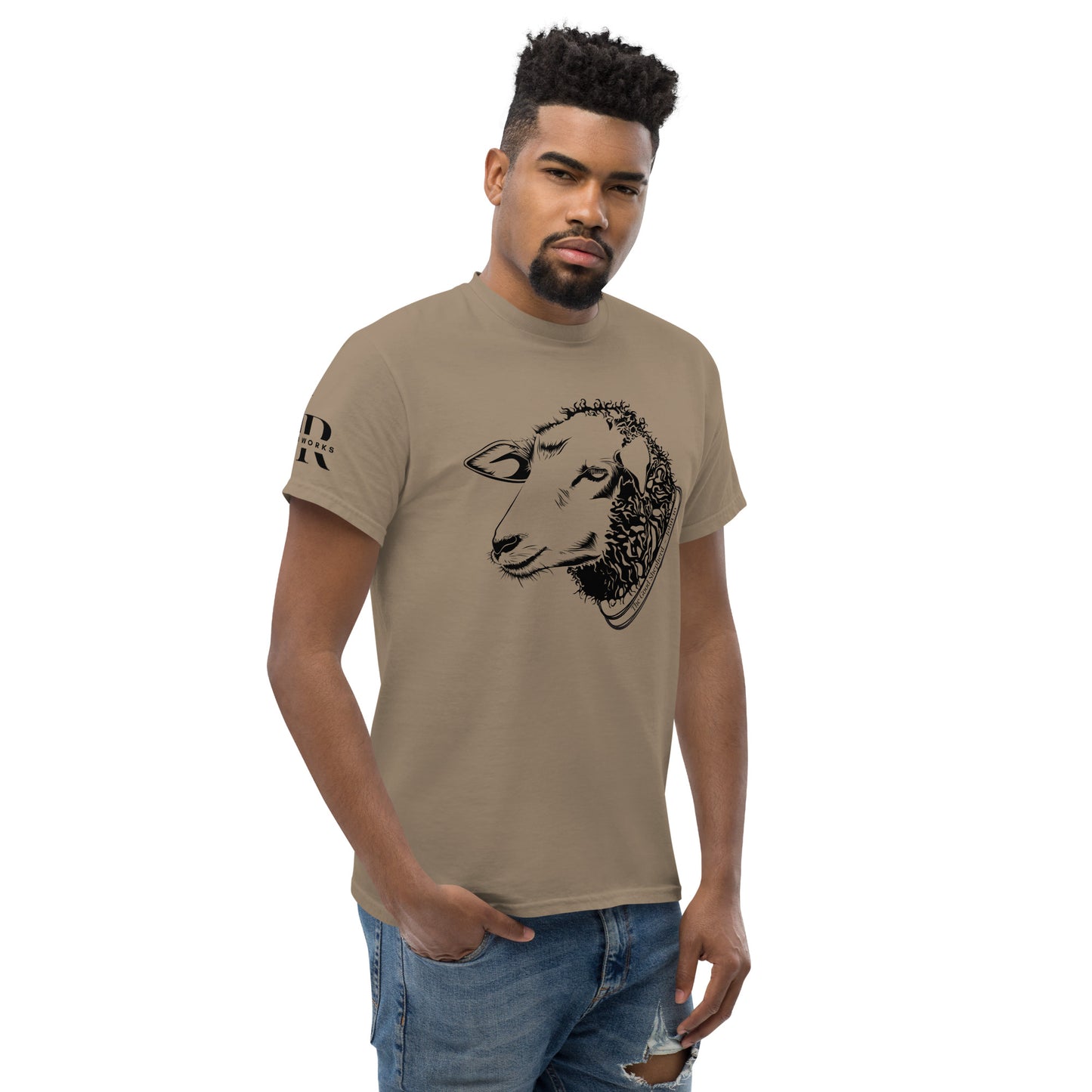 The Good Shepherd Men's classic tee W/Black Print