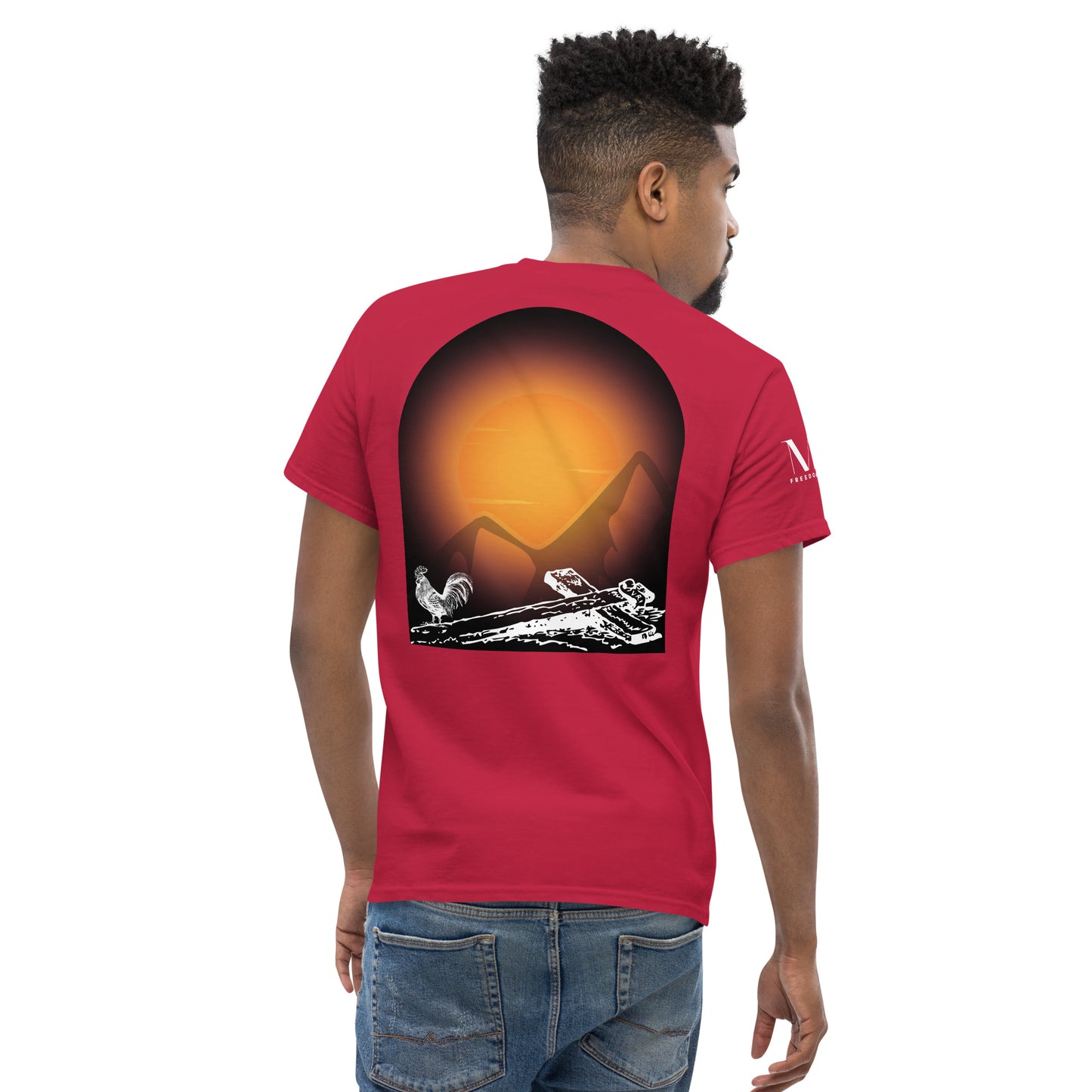 Jesus Died For You Men's classic tee W/White Print