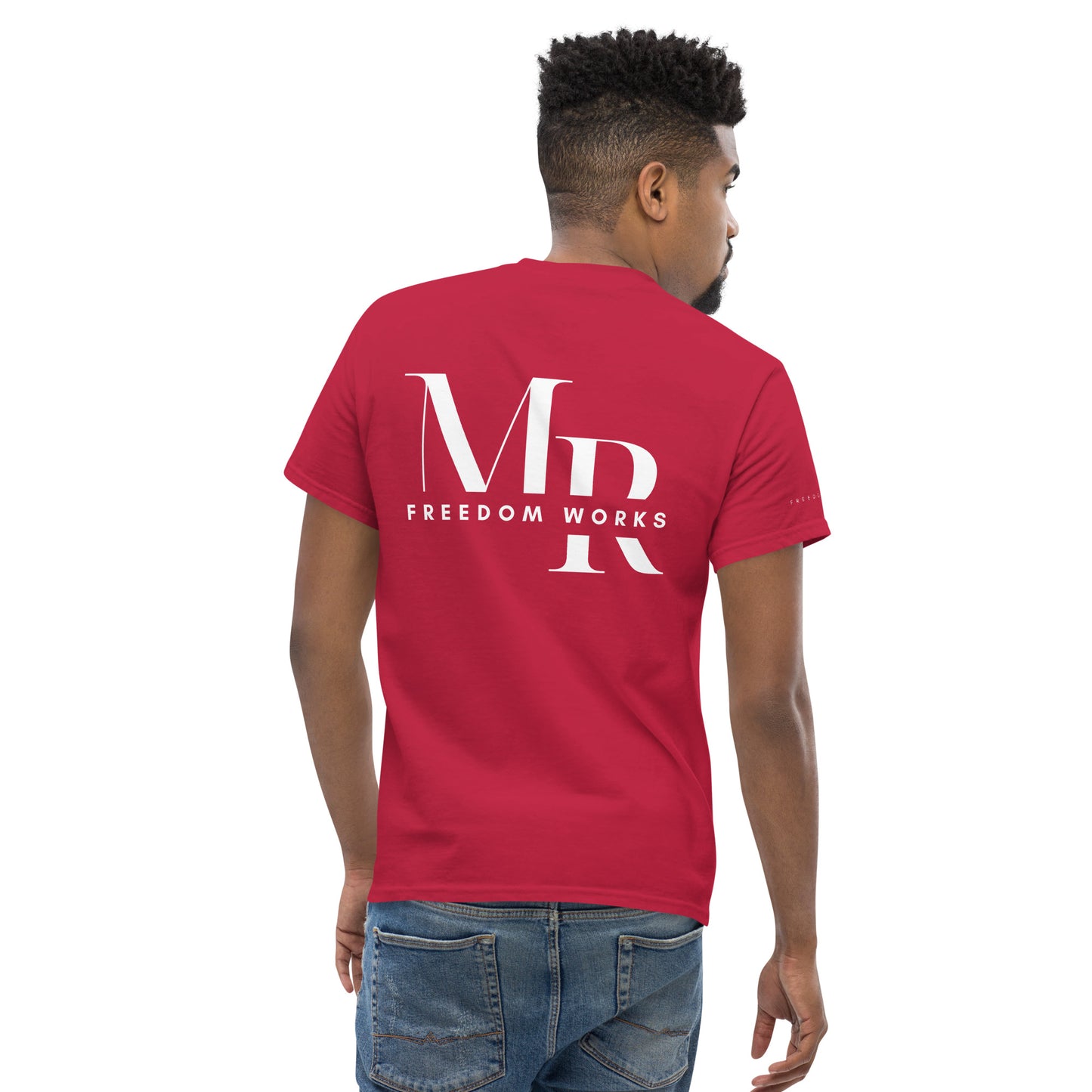 He Is Risen Men's classic tee W/White Print
