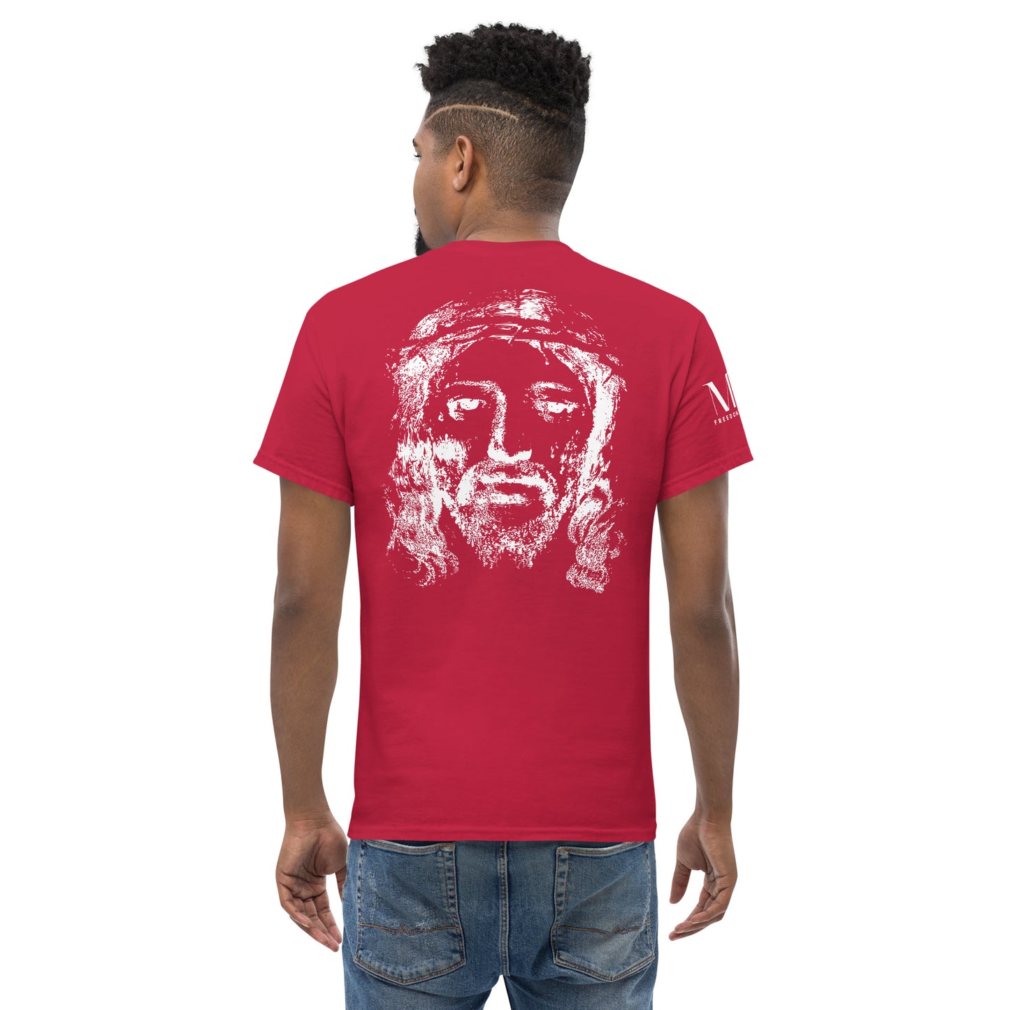 He's Got My Back Men's classic tee W/White Print
