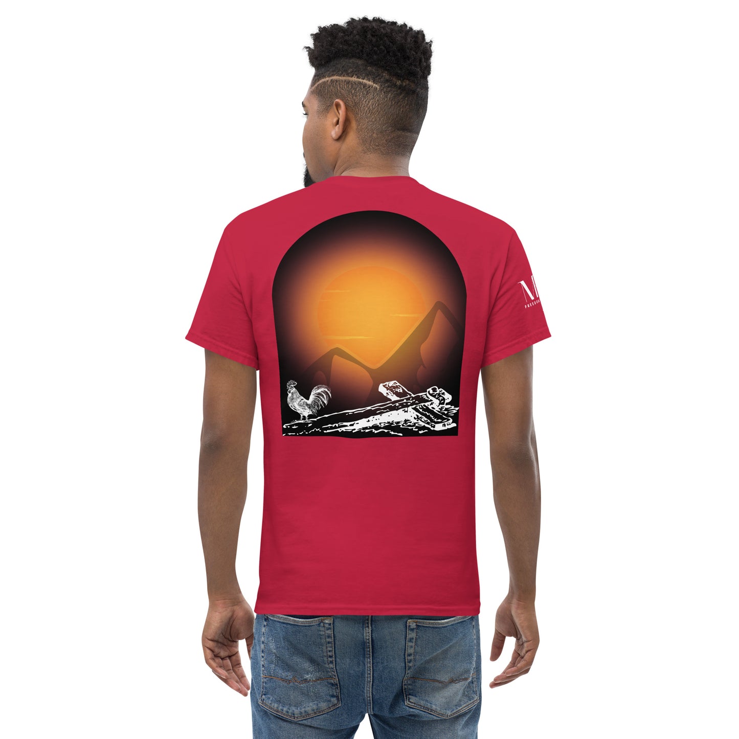 Jesus Died For You Men's classic tee W/White Print