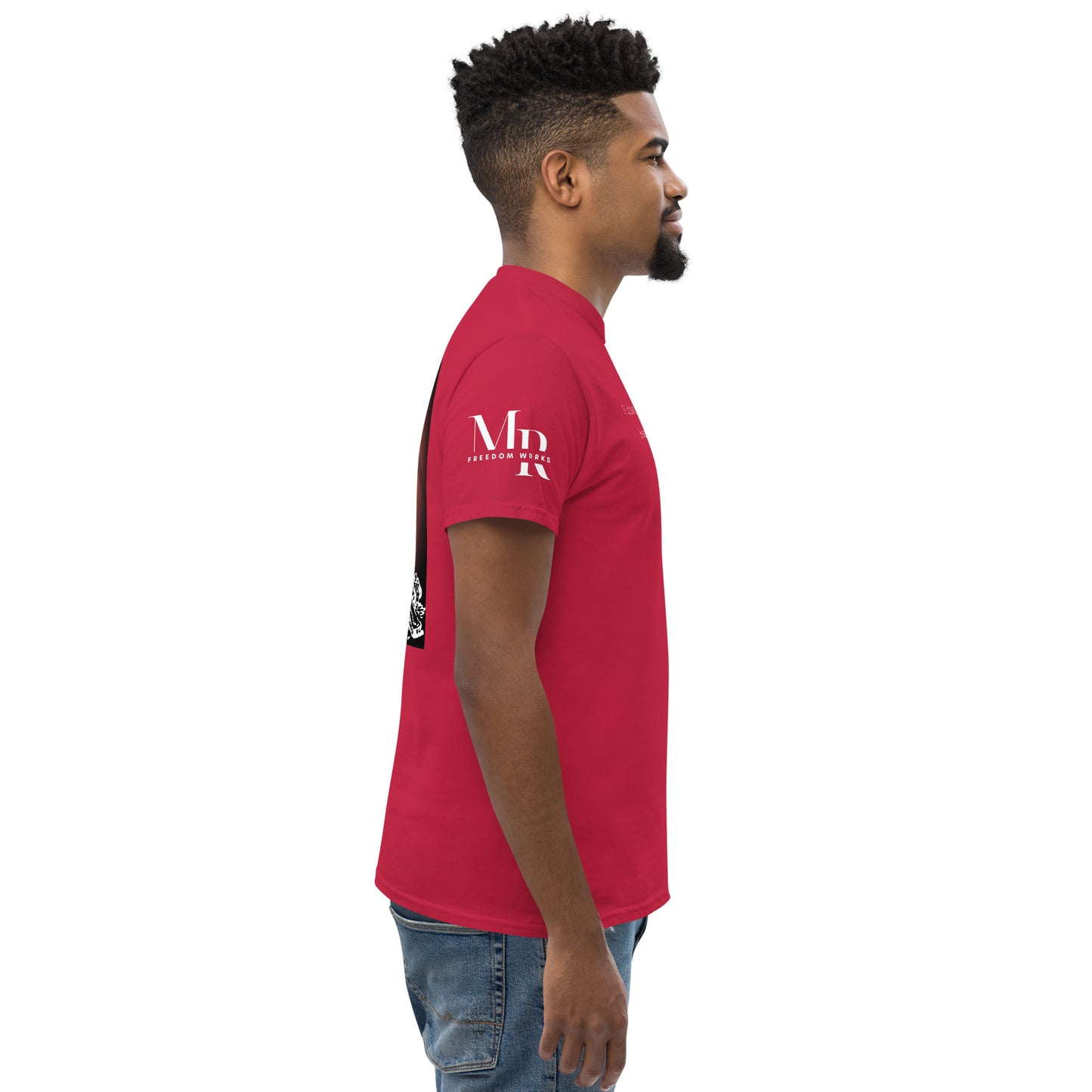 Jesus Died For You Men's classic tee W/White Print