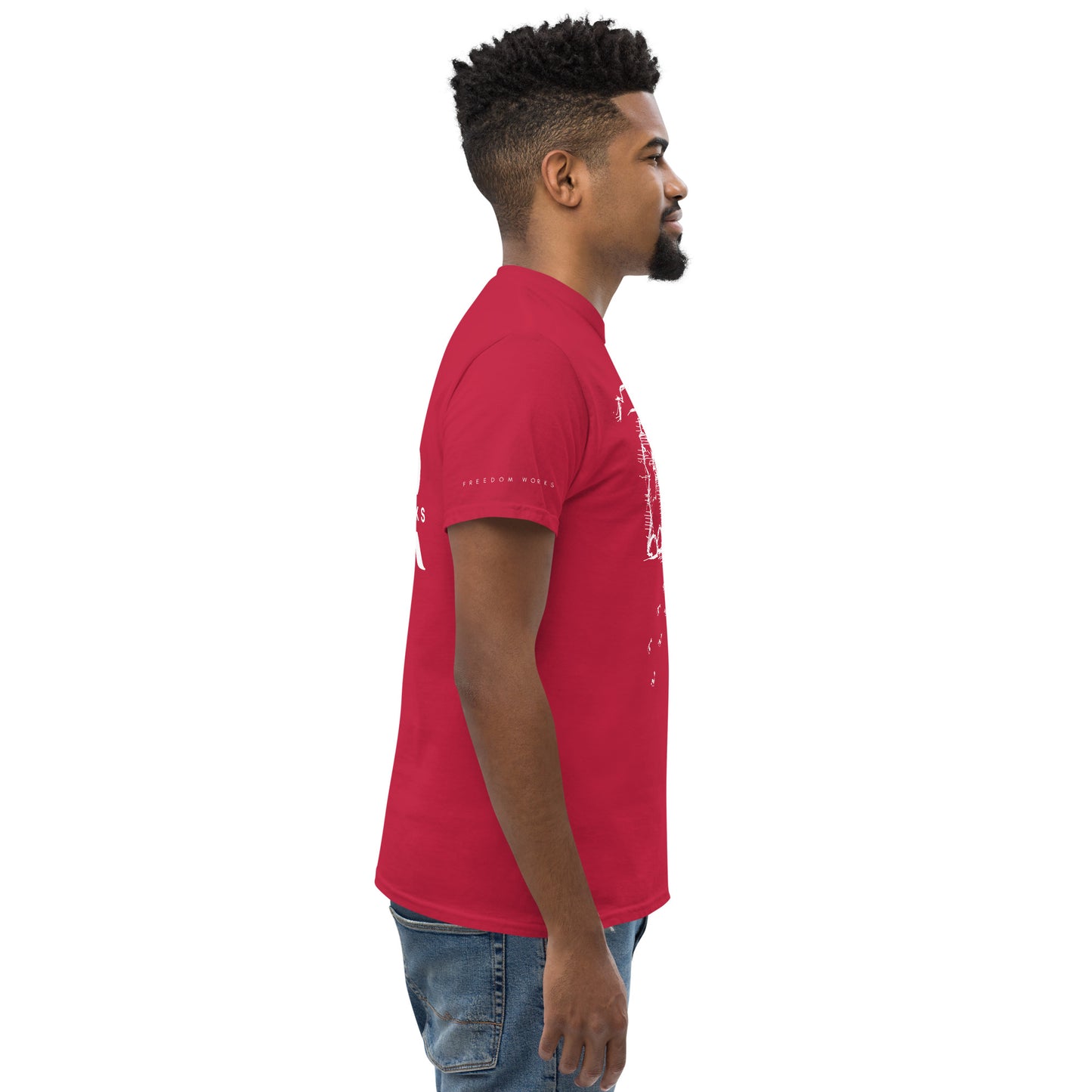 He Is Risen Men's classic tee W/White Print