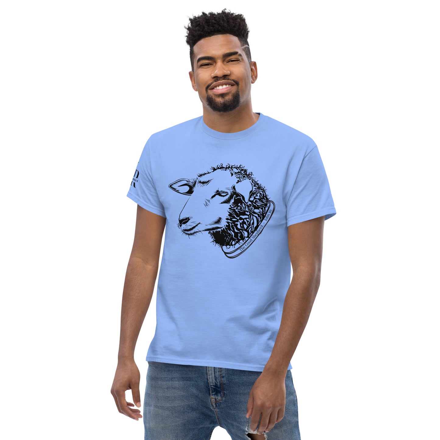 The Good Shepherd Men's classic tee W/Black Print