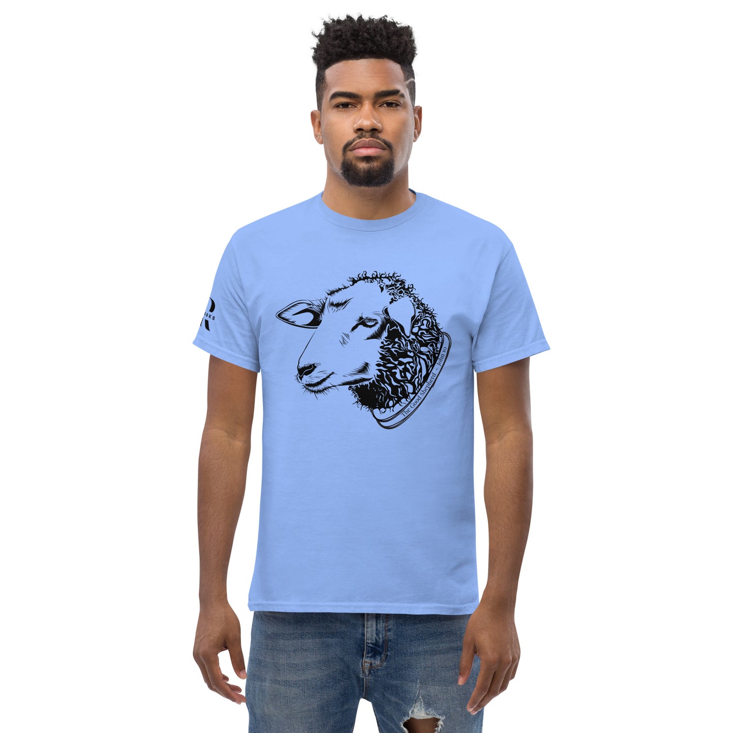 The Good Shepherd Men's classic tee W/Black Print