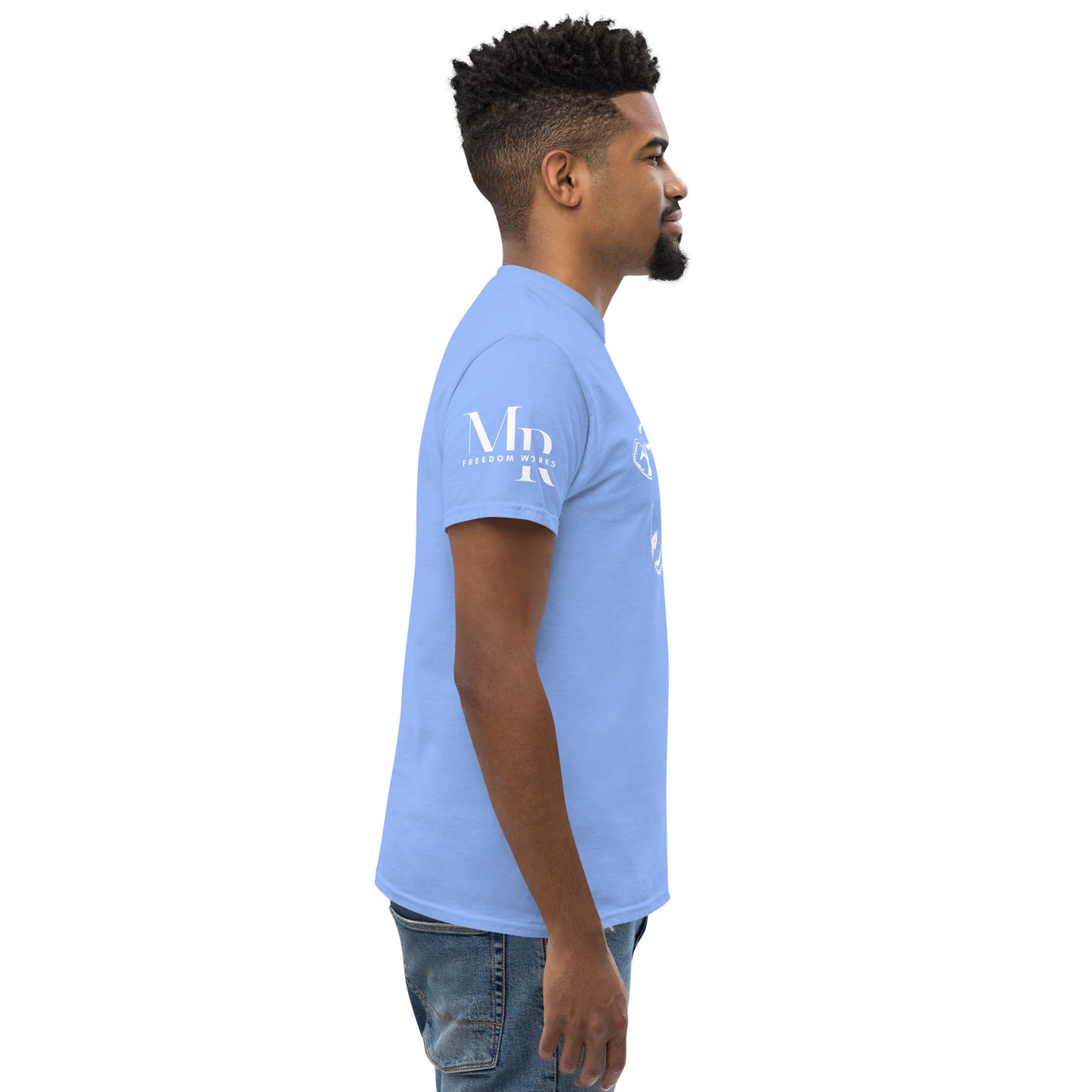 The Good Shepherd Men's classic tee W/White Print