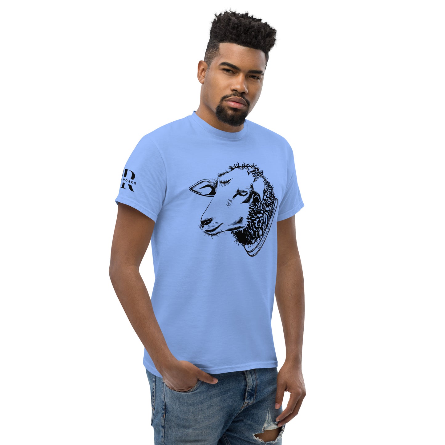 The Good Shepherd Men's classic tee W/Black Print