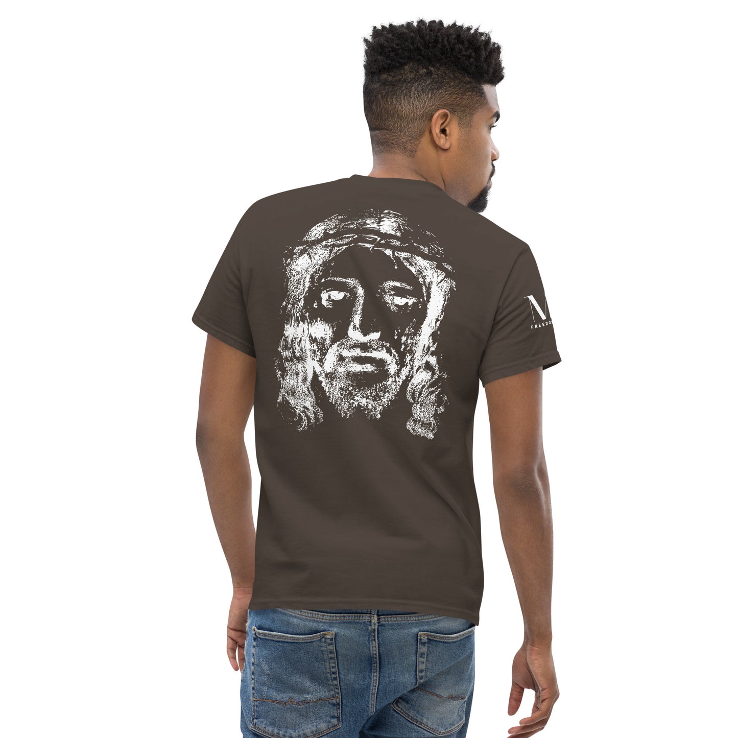He's Got My Back Men's classic tee W/White Print