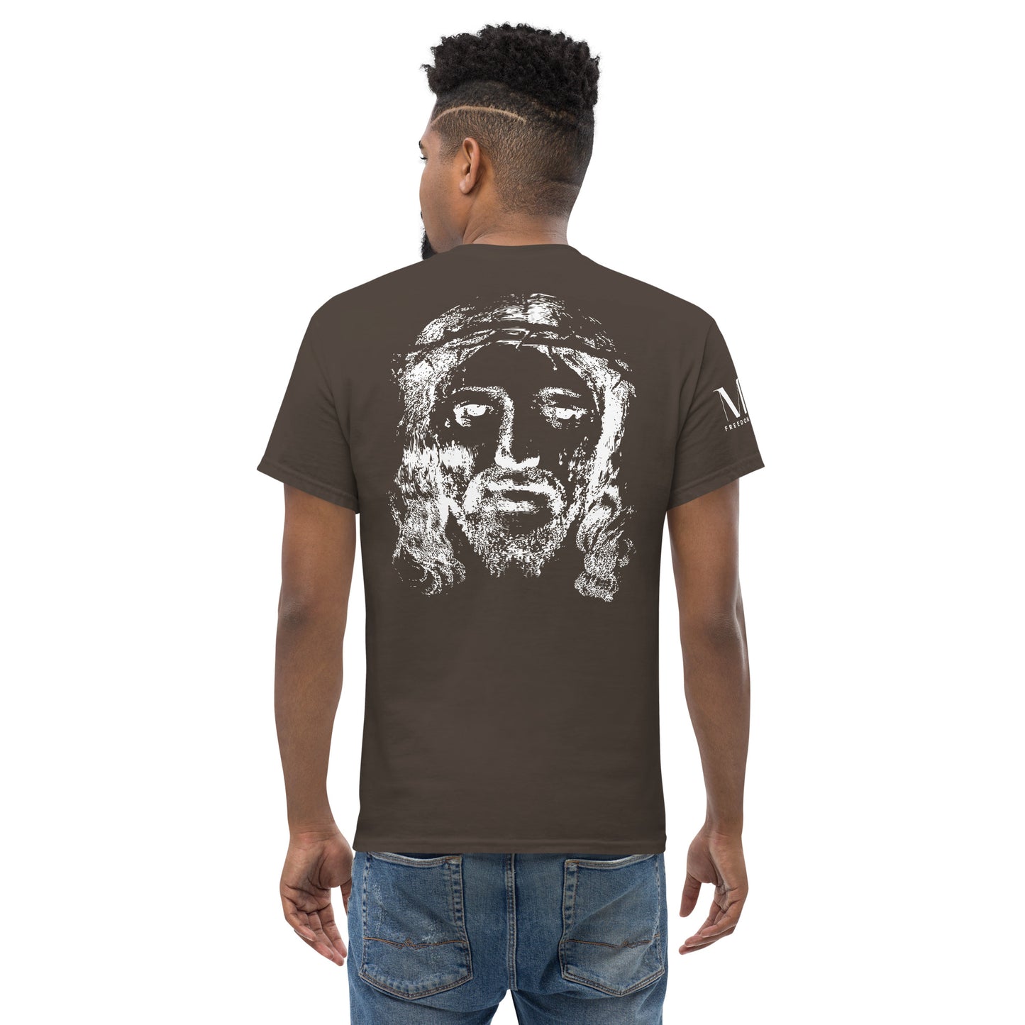 He's Got My Back Men's classic tee W/White Print