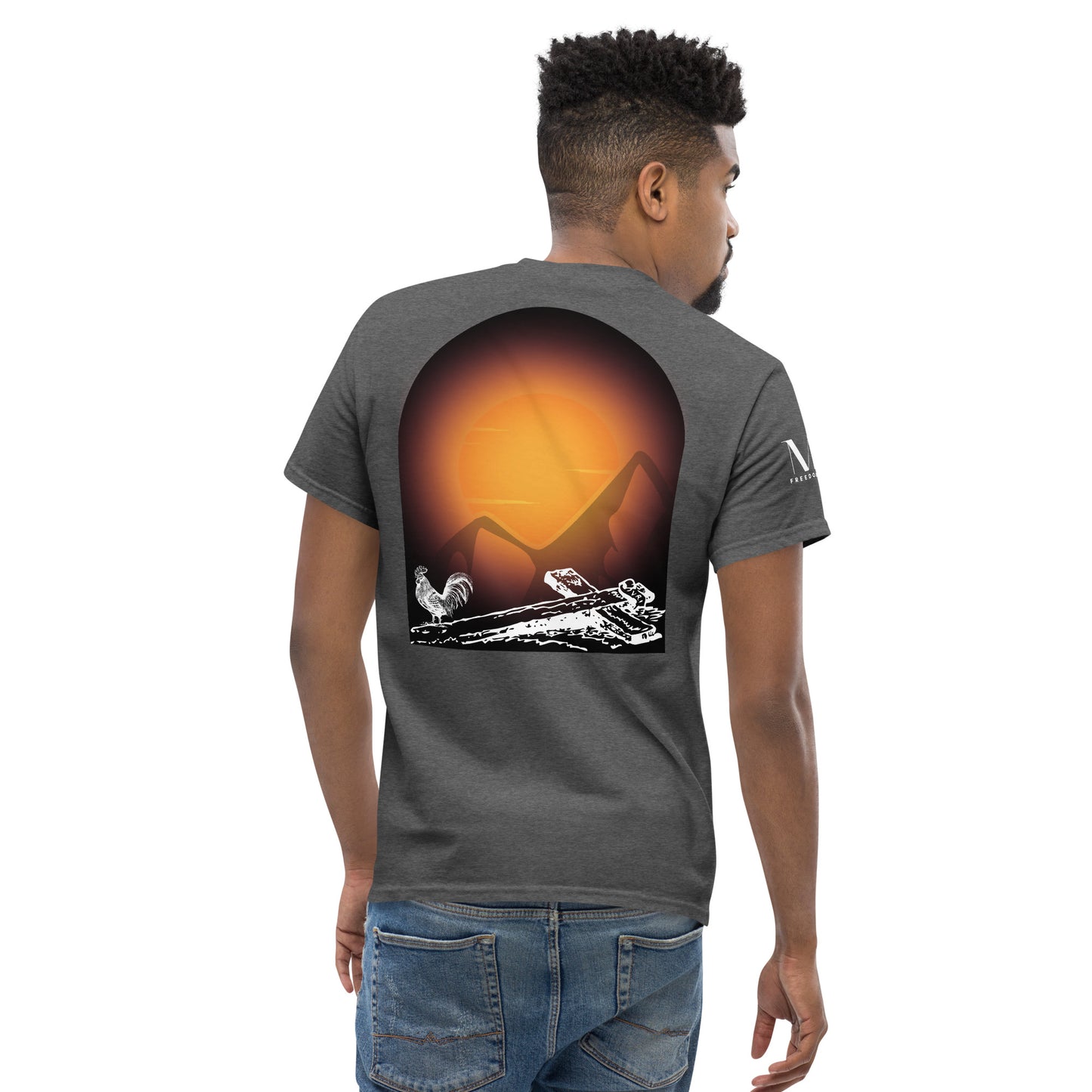 Jesus Died For You Men's classic tee W/White Print