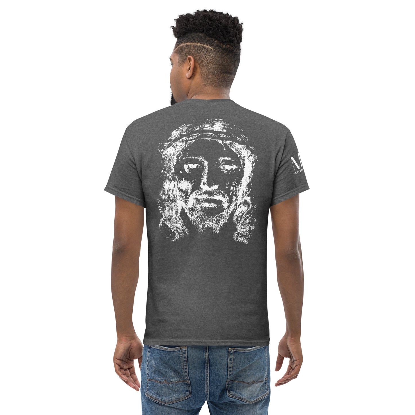 He's Got My Back Men's classic tee W/White Print