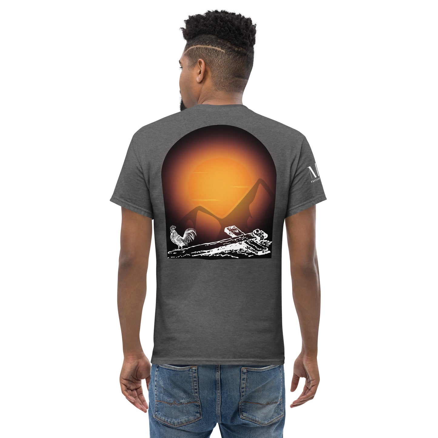 Jesus Died For You Men's classic tee W/White Print