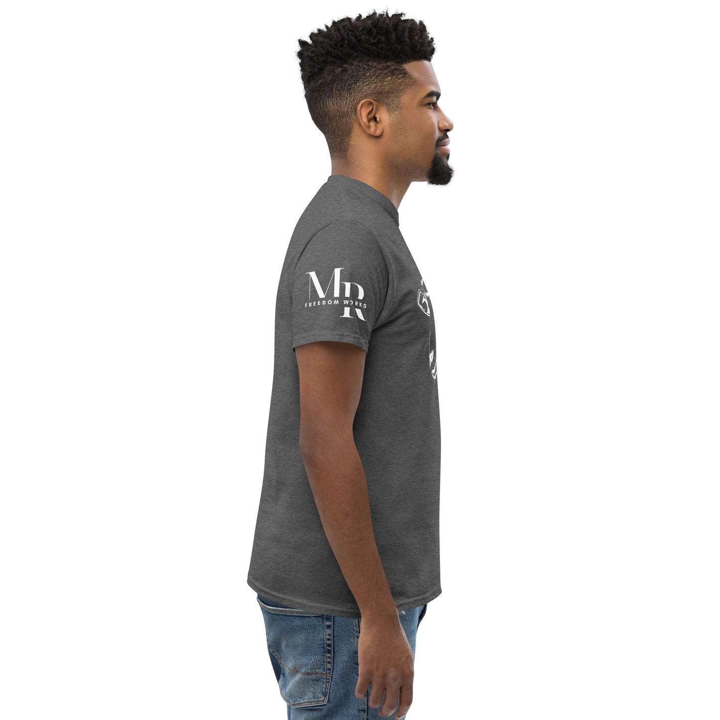 The Good Shepherd Men's classic tee W/White Print