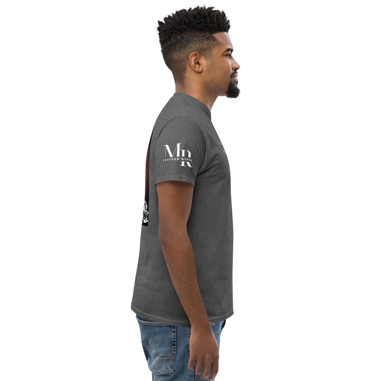 Jesus Died For You Men's classic tee W/White Print