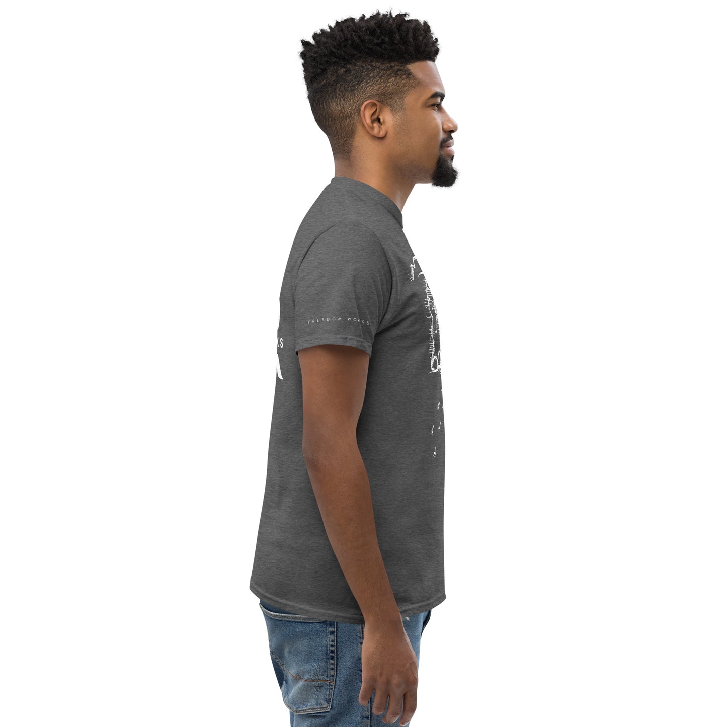 He Is Risen Men's classic tee W/White Print