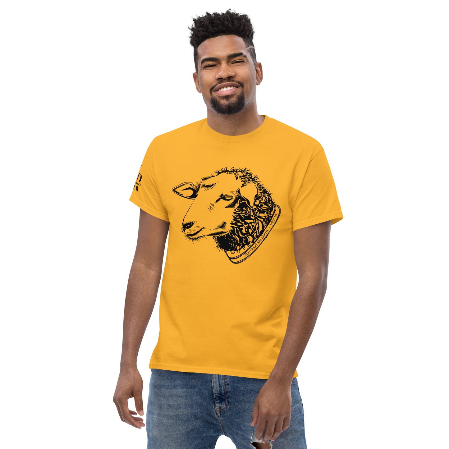 The Good Shepherd Men's classic tee W/Black Print