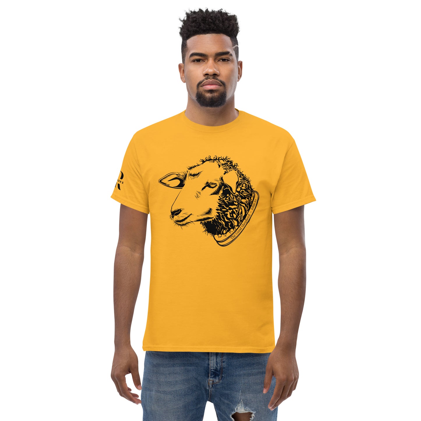 The Good Shepherd Men's classic tee W/Black Print
