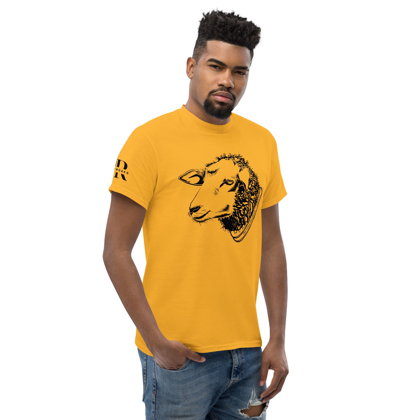 The Good Shepherd Men's classic tee W/Black Print