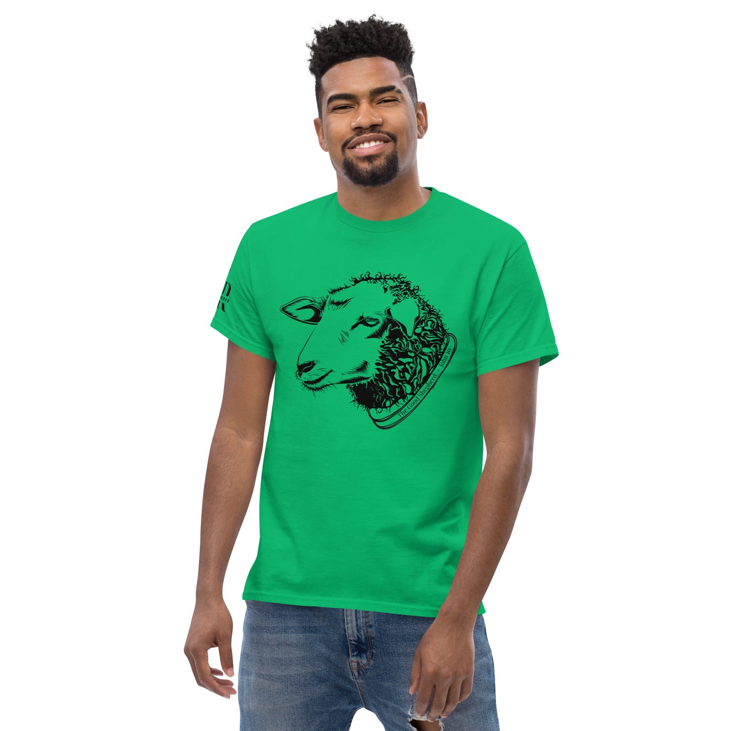 The Good Shepherd Men's classic tee W/Black Print